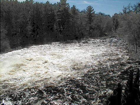 Downstream towards Little Falls.